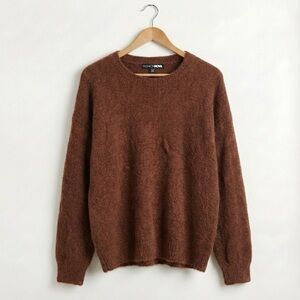 Fashion Nova Brown Crewneck Sweater